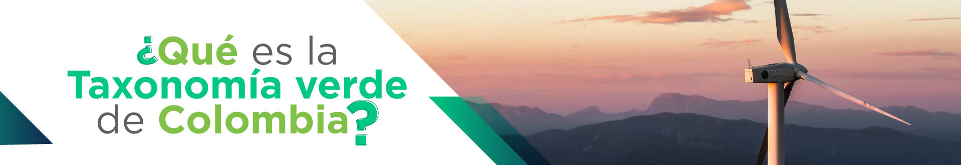 ¿Qué es la Taxonomía Verde de Colombia?